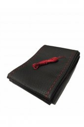 Dikme Direksiyon Kılıfı Delikli Kırmızı Ipli- Kokusuz (10,5-cm) - 1