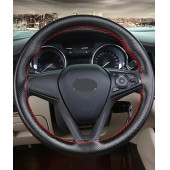 Direksiyon Kılıfı Dikmeli Delikli Desen Kırmızı İpli Ford Focus Tüm Modeller Uyumlu ( 38-10.5cm ) - 1