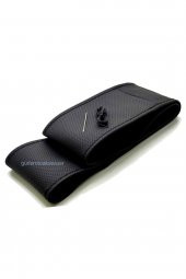 Alfa Romeo 155 Uyumlu Dikmeli Direksiyon Kılıfı Noktalı-Soft Siyah thumbnail 2