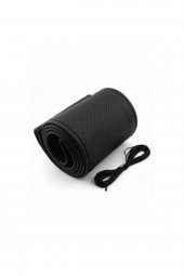 Mitsubishi L 200 Uyumlu Dikmeli Direksiyon Kılıfı Noktalı Siyah thumbnail 1