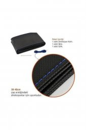 Fııat Doblo 2010 Ve Sonrası Uyumlu Dikmeli Direksiyon Kılıfı Noktalı Mavi Ipli 11cm thumbnail 2