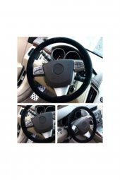 Vw Passat Uyumlu B7-b8-b8,5 Alkantra Dikmeli Direksiyon Kılıfı 2011 Ve Sonrası thumbnail 1