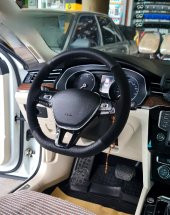 Volkswagen Polo Uyumludur Alcantara Direksiyon Kılıfı Dikmeli Noktalı Nubuk Siyah 2017 Ve Sonrası - 1