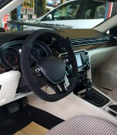 Vw Polo Uyumlu Alkantara Direksiyon Kılıfı Dikmeli Noktalı Nubuk Siyah 2017 Ve Sonrası thumbnail 4