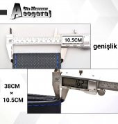 Universal Alkantara Deri Dikmeli Direksiyon Kılıfı Soft Sarı Yüzüklü - 3
