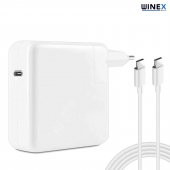 96W Macbook Pro 14" (MKGT3TU/A) Notebook Şarj Aleti Set 2m Type-C to Type-C Kablolu - 5
