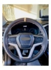 Isuzu D-Max Dikmeli Direksiyin Kılıfı Delikli-Karbon Bej Yüzüklü thumbnail 2