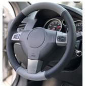 Universal Oto Dikmeli Direksiyon Kılıfı Gri-Siyah (4prç) 38-105Cm - 1