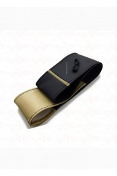 Vw Golf 8 Uyumlu Dikmeli Direksiyon Kılıfı Iki Renkli Yüzüklü Bej-siyah thumbnail 1