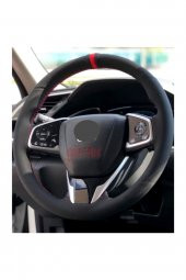 Vw Passat B8-b8,5 Uyumlu Kırmızı Yüzüklü Alkantra Direksiyon Kılıf thumbnail 2