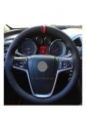 Opel İnsignia Uyumlu Dikmeli Direksiyon Kılfı Kırmızı Yüzüklü A+Plus thumbnail 1