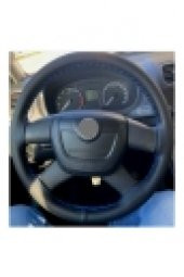 Skoda Octavia 2008-2010 Uyumlu Dikmeli Direksiyon Kılıfı Mavi İpli (11cm) thumbnail 1