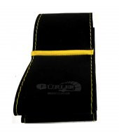 Toyota Corolla 2007-2012 Uyumlu Alkantara Nubuk Dikmeli Direksiyon Kılıfı Sarı Yüzüklü thumbnail 2