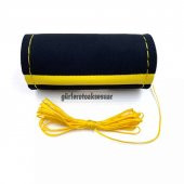 Yeni VW Caddy 2021+ Uyumlu Dikmeli Direksiyon Kılıfı Alkantra Sarı Yüzüklü thumbnail 1