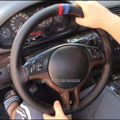 Bmw X6 Uyumlu M-Çizgili Oto Deri Dikmeli Direksiyon Kılıfı thumbnail 1