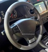 Vw Passat B7 Uyumlu Deri Dikmeli Direksiyon Kılıfı Gri-Siyah 4 parçalı A+Plus thumbnail 1