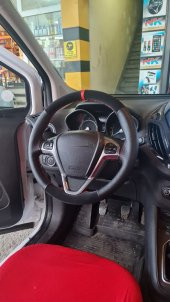 Opel Astra H Uyumlu Kırmızı Yüzüklü Noktalı Alkantara Nubuk Deri Direksiyon Kılıfı A+Plus thumbnail 4