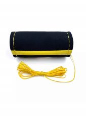 Opel Combo Uyumlu Alkantara Dikmeli Direksiyon Kılıfı Karbon Sarı İpli thumbnail 3