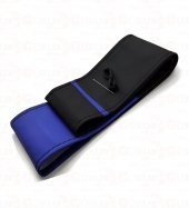 Universal Dikme Deri Direksiyon Kılıfı Iki Renkli Mavi Yüzüklü thumbnail 2