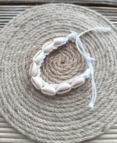 Bileklik Halhal Deniz Kabuğu Midye Plaj Dogum Günü Hediye Ayarlanabilir Makrome Örme İp Bileklik Bijuteri Takı Aksesuar - 1