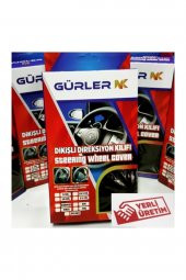 Peugeot 2008 Uyumlu Dikmeli Direksiyon Kılıfı İki Renkli Yüzüklü Kırmızı thumbnail 4