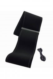 Vw Passat Uyumlu Dikmeli Direksiyon Kılıfı Alkantara Gri Yüzüklü A+ Plus thumbnail 3