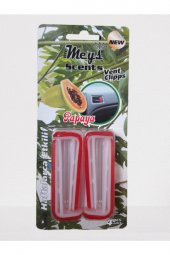 Papaya Kokulu Izgara Clips Oto Kokusu 2 Paket 8 Adet - 1
