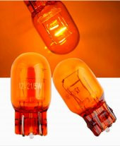Büyük Dipsiz Ampül Çift Duylu Turuncu 12v-21w - 2 Adet - 3