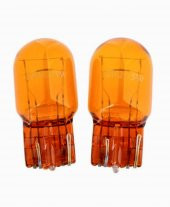 Büyük Dipsiz Ampül Çift Duylu Turuncu 12v-21w - 2 Adet - 1