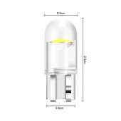 YENİ NESİL T10 COB LED AMPÜL 12V W5W BEYAZ PARK PLAKA TAVAN İÇ ORTAM AYDINLATMA 2 ADET - 2