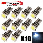 T5 5050 LED KİLOMETRE KADRAN AYDINLATMA AMPÜLÜ FİBER 10 ADET BEYAZ - 1