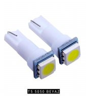 T5 Dipsiz Led Gösterge Ampülü 2 Adet Beyaz - 1