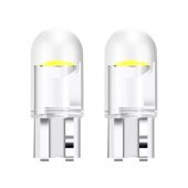 YENİ NESİL T10 COB LED AMPÜL 12V W5W BEYAZ PARK PLAKA TAVAN İÇ ORTAM AYDINLATMA 2 ADET - 1