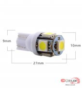 T10 Beyaz 5 Ledli Park Plaka Tavan Led Ampül 2 Adet - 1