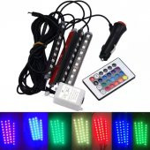 oto ayak altı led iç ortam aydınlatma sese duyarlı uzaktan kumandalı - 3