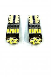Opel Vectra Uyumlu T10 Duy 15 Smd Dipsiz Oto Led Park Ampulü Beyaz - 2