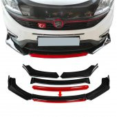 Fiat Doblo Uyumlu Ön Lip Kırmızı Renkli 4 Parça - A+ - 1