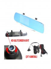 carub araç içi Kamera dikiz ayna kamera Kayıt Özellikli park geri görüş - 2