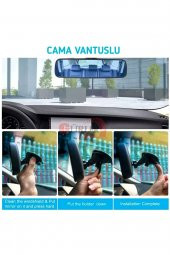 Iç Dikiz Ilave Ayna Cama Vantuslu Kilitli Ayarlı 240mm - 2