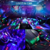Disko topu sese duyarlı RGB usb girişli disco topu iç aydınlatma - 3