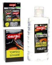 Carpi Vinil Deri Koruyucu Lastik Parlatıcı Badem Yağı-Süngerli 200ml - 1