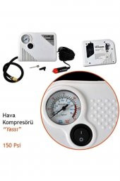 Araç Mini Hava Kompresörü 12v 150 Psi Yassı Lastik Şişirici thumbnail 2