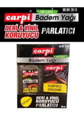 Carpi Vinil Deri Koruyucu Lastik Parlatıcı Badem Yağı-Süngerli 200ml - 3
