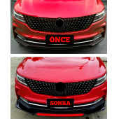 Universal Ön Tampon Eki-Ön Karlık 4 Parça Ön Tampon Kırmızı Dilli thumbnail 4