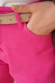 Düz Boyfriend Fuşya Pantolon - 4
