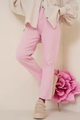 Düz Boyfriend Pembe Pantolon thumbnail 1