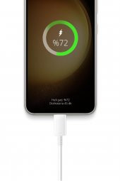 S5 45 Watt Hızlı Şarj Destekli 5A İki Ucu Type-C Şarj ve Veri Aktarma Kablosu Orjinal Dayanıklı - 3