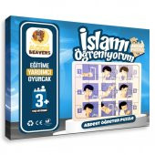 Moon Beavers İslamı Öğreniyorum Puzzle Serisi - Erkek Abdest 83017,İslami Eğitici Öğretici Ahşap Oyuncak - 2
