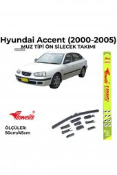 Hyundai Accent (2000-2005) Ön Silecek Takımı 500x450mm (aparatlı) - - 1
