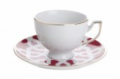 Porland Morocco Desen5 Fuşya Tabaklı Çay Fincanı 170cc 04A+P018905 - 1